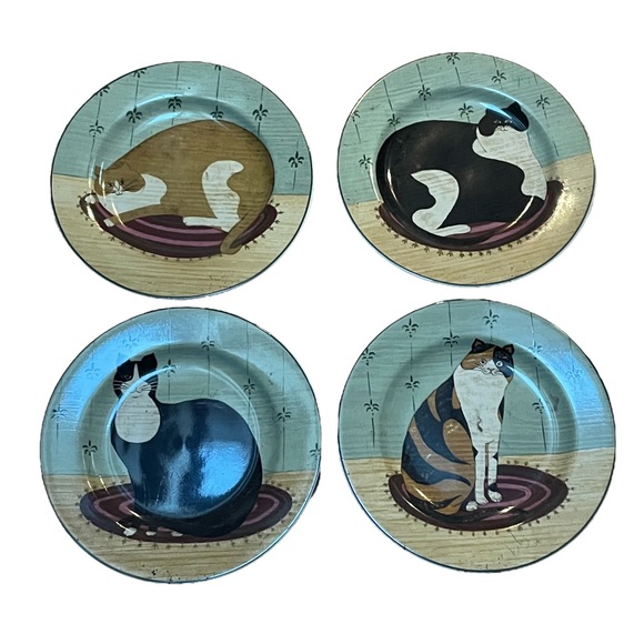 2000 Warren Kimble for Sakura cat collection plates - Picture 2 of 3